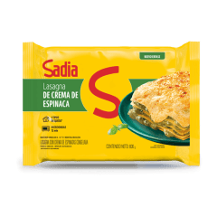 LASAGNA CREMA ESPINACA 600G SADIA