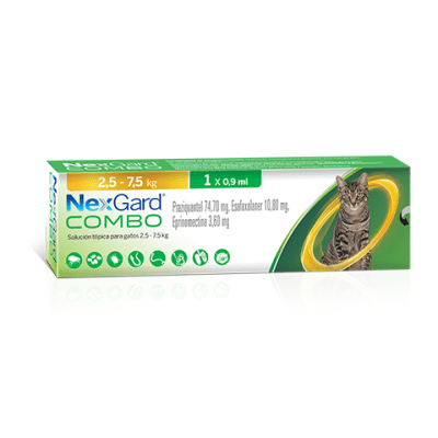 NEXGARD PIPETA GATO 2.5 - 7.5 KG1