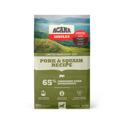 ACANA SINGLES PORK & SQUASH DOG1