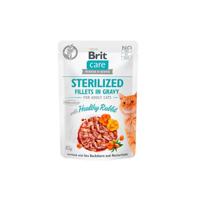 BRIT CARE POUCH STERILIZED FILLET RABBIT