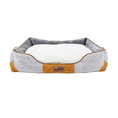 GIGWI PLACE LUXURY DOG BED GREY1