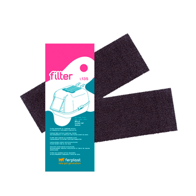 FP FILTRO CARBON ACTIVO x2 PARA BAÑO SANITARIO GATO