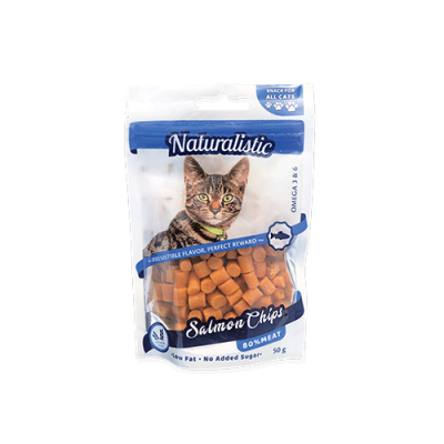 SALMON CHIPS FOR CATS, 50 GRS1
