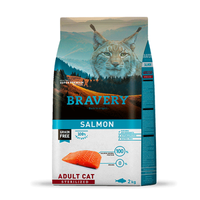 BRAVERY SALMON ADULT CAT STERILIZED