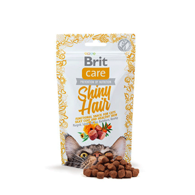 BRIT CARE CAT SNACK SHINY HAIR