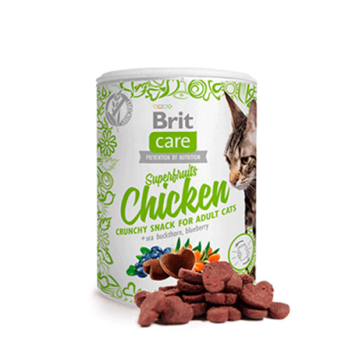 BRIT CARE CAT SNACK SUPERFRUITS CHICKEN