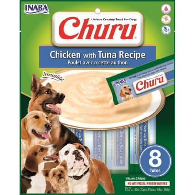 IB CHURU DOG POLLO/ATUN 8 TUBOS