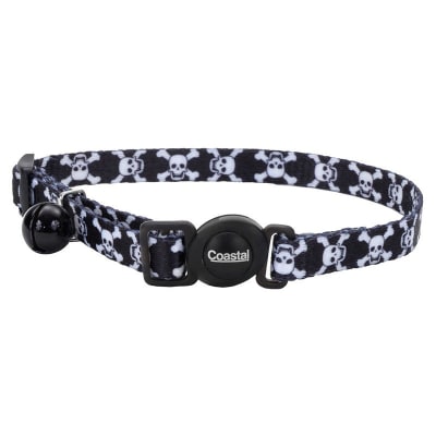 COASTAL FASHION COLLAR BLACK SKULLS
