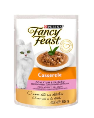 FANCY FEAST POUCH CASSEROLE TUNA Y SALMON
