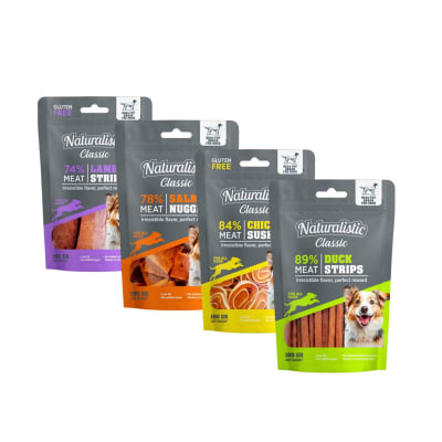 PACK 4 NATURALISTIC TODOS LOS SABORES / 400 GRS TOTAL