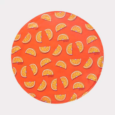 GFPET ICE MAT REDONDO NARANJA1
