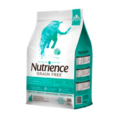 NUTRIENCE GRAIN FREE CAT INDOOR PAVO/POLLO/PATO