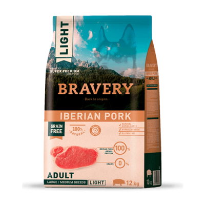 BRAVERY LIGHT IBERIAN PORK ADULT LARGE/MEDIUM BREEDS1