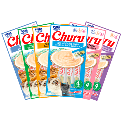 PACK 6 CHURU TODOS LOS SABORES / 336 GR TOTAL