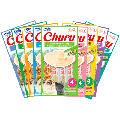 PACK 9 CHURU TODOS LOS SABORES / 36 TUBOS