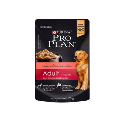 PRO PLAN POUCH ADULTO CARNE