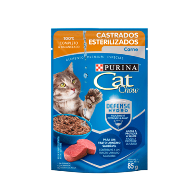 CAT CHOW POUCH ESTERILIZADO CARNE CAT CHOW POUCH ESTERILIZADO CARNE