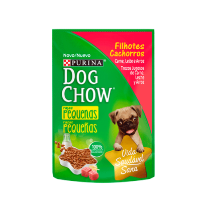 DOG CHOW POUCH CACHORRO RAZA PEQ CARNE, LECHE Y ARROZ DOG CHOW POUCH CACHORRO RAZA PEQ CARNE, LECHE Y ARROZ
