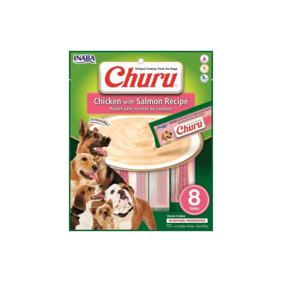 IB CHURU DOG POLLO SALMON 8 TUBOS