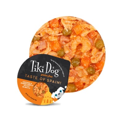 TIKI DOG TASTE OF SPAIN CHICKEN Y SHRIMP PAELLA