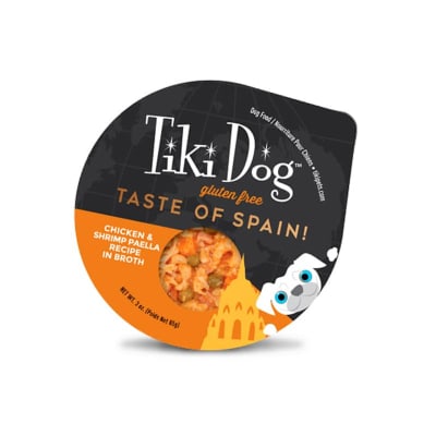 TIKI DOG TASTE OF SPAIN CHICKEN Y SHRIMP PAELLA