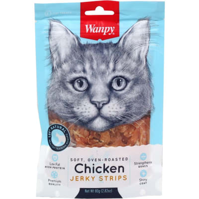 WANPY SOFT CHICKEN JERKY STRIPS GATO1