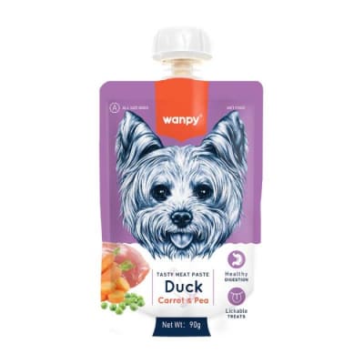WANPY PASTE DOG DUCK, CARROT & PEA