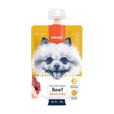 WANPY PASTE DOG BEEF, CARROT & PEA