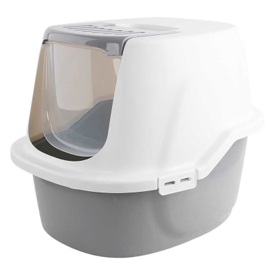 PAWISE BAÑO CERRADO GATOS BLANCO-GRIS