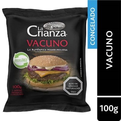 Hamburguesa de Vacuno La Crianza 100 gr.
