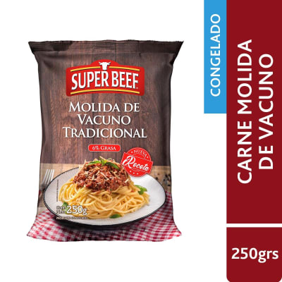 Carne Molida de Vacuno Super Beef 250 gr.