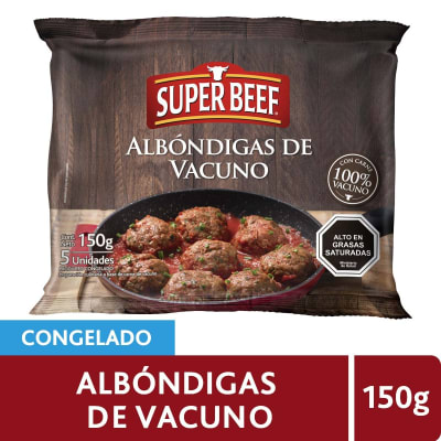 Albóndigas de Vacuno Super Beef 150 gr.