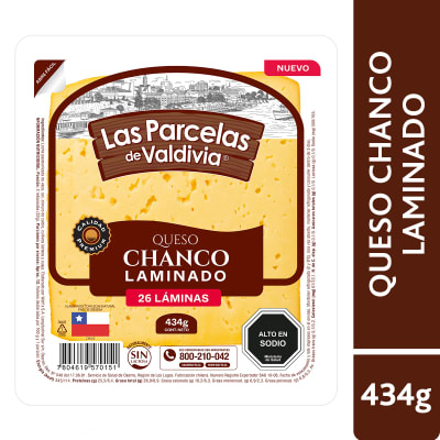 Queso Chanco Laminado Las Parcelas de Valdivia 434 gr.1