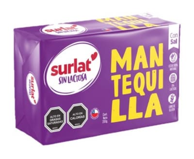 Mantequilla Sin Lactosa Con Sal SurLat 200 gr.1
