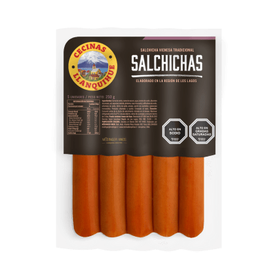 Salchicha Vienesa LLanquihue 250 gr