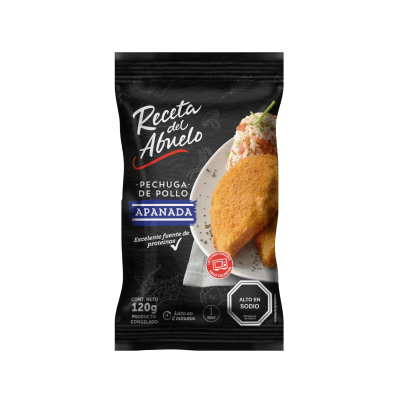 Pechuga de Pollo Apanada 120 gr. Receta del Abuelo