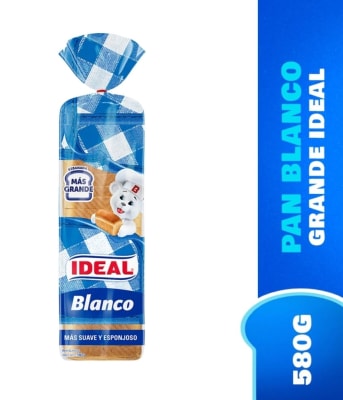 Pan Blanco Ideal Grande 580 gr.