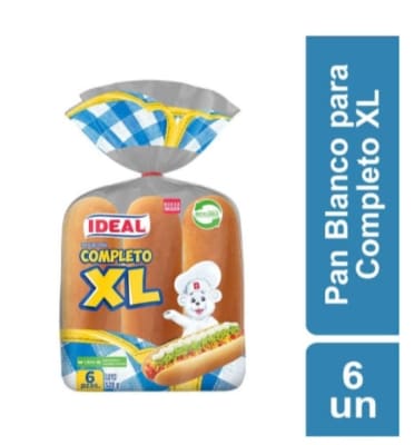Pan Completo XL Ideal 528 gr.