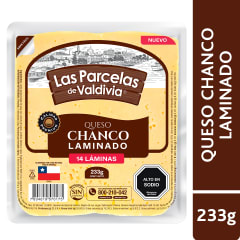Queso Chanco Laminado Las Parcelas de Valdivia 233 gr.