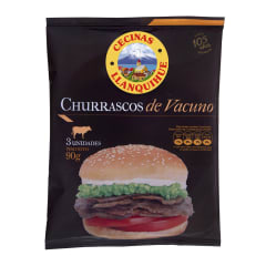 Churrascos de Vacuno LLanquihue 90 gr.