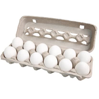 Estuche de 12 Huevos Extra Blanco