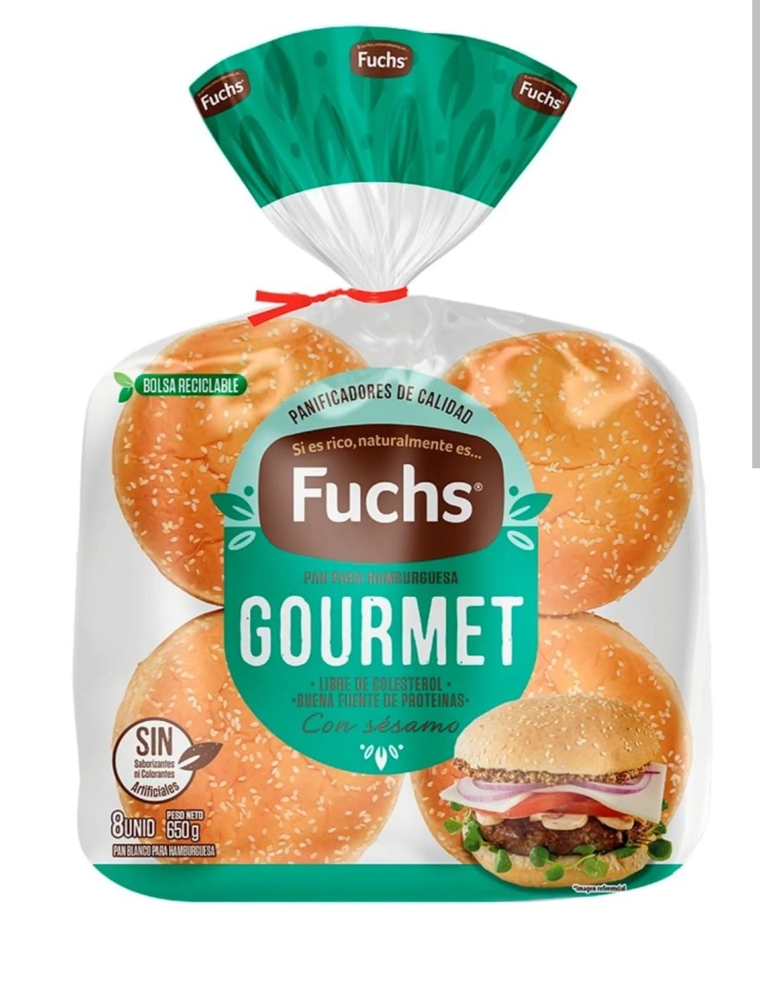 Pan Hamburguesa Fuchs 650 gr.