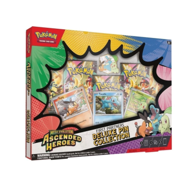 Pokemon TCG: Mega Evolution Ascended Heroes - First Partners Deluxe Pin Collection (INGLÉS)