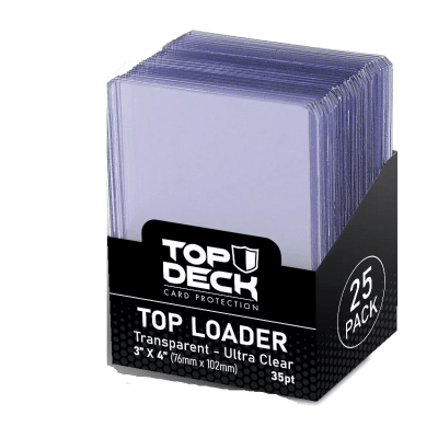 Toploader pack 25 unidades