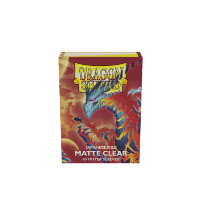 Dragon Shield Sleeves: Japanese- Matte Outer Sleeves- Clear 'Cosmere' (60 ct.)