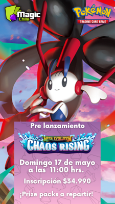 Pokemon TCG: Pre-lanzamiento Chaos Rising1