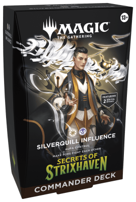 MTG: Secrets of Strixhaven Commander Deck - Silverquill Influence  (Inglés)1