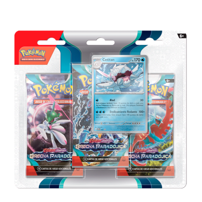 Pokemon TCG: Scarlet & Violet Paradox Rift 3-Pack Blister (Español)1