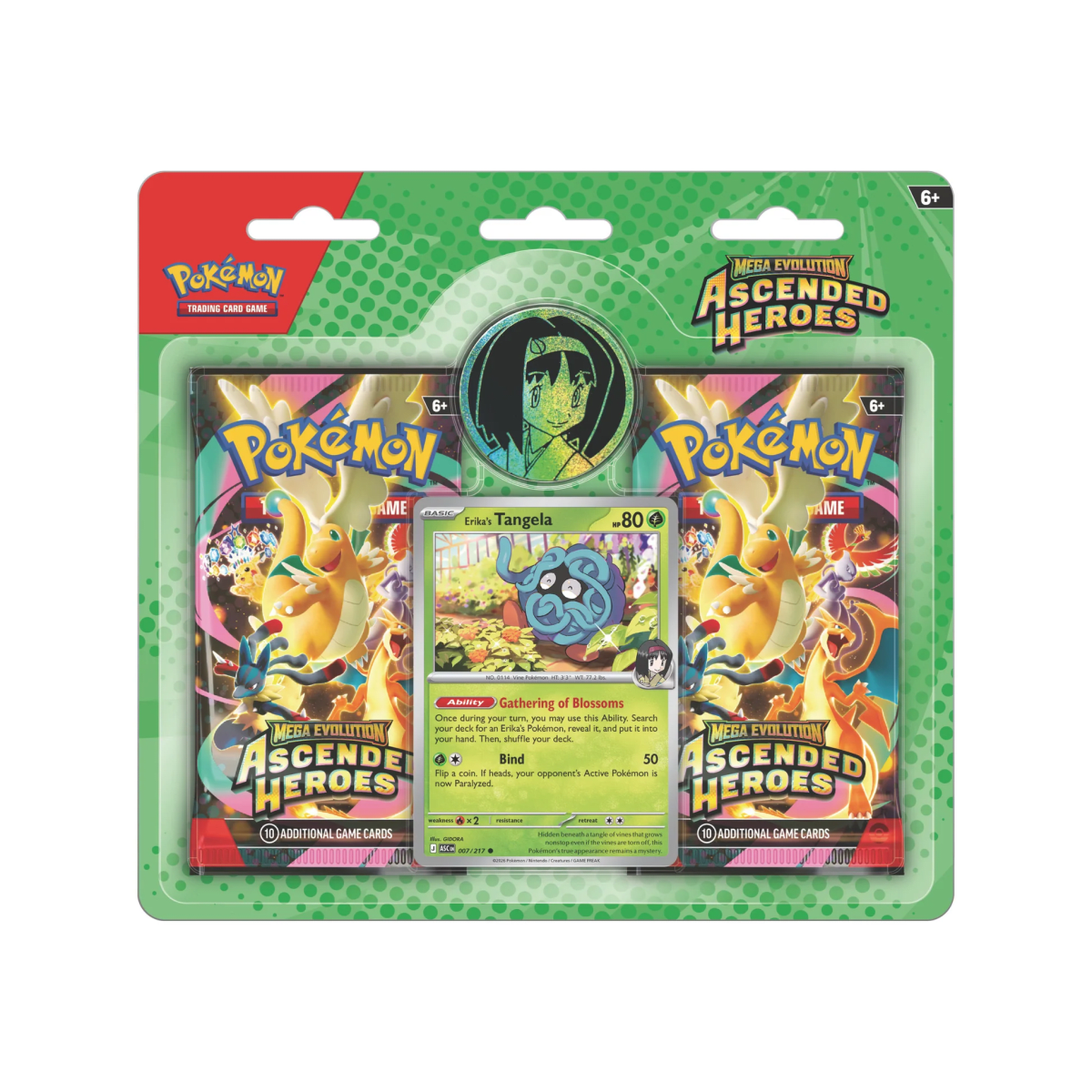 Pokemon TCG: Mega Evolution: Ascended Heroes Collection Erika/Larry (inglés) 1