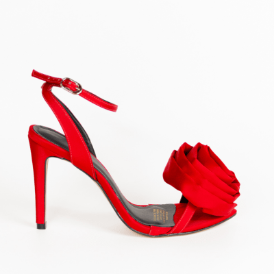 SANDALIA TELA ROSA ROJA2